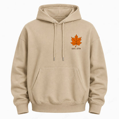 Maple Leaf Washed Graphic Hoodie