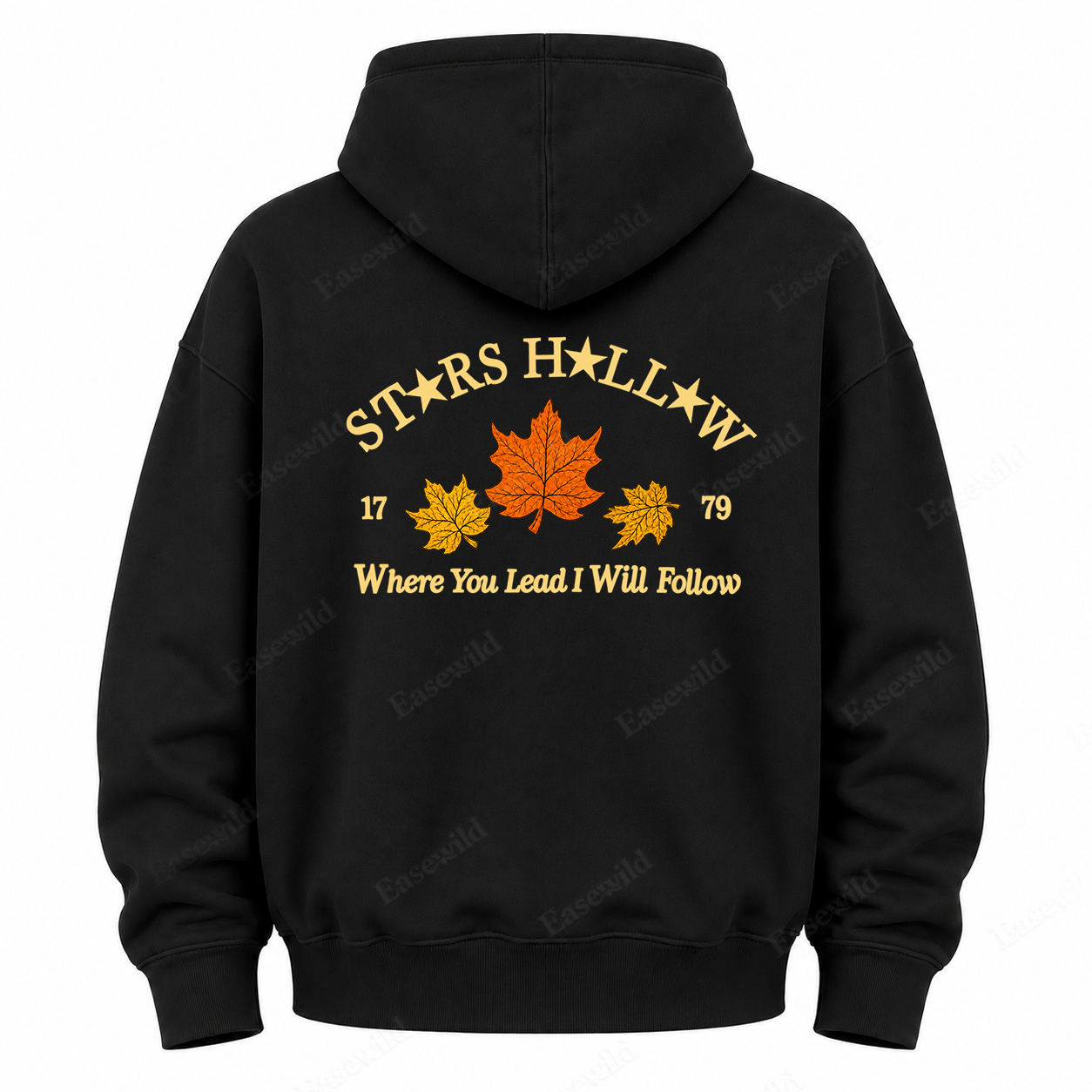 Maple Leaf Washed Graphic Hoodie