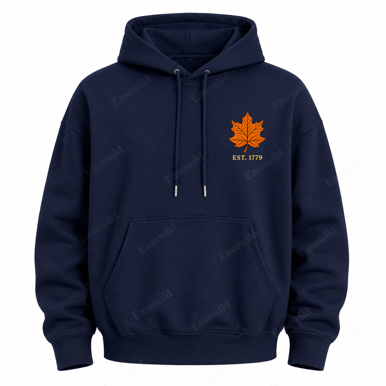 Maple Leaf Washed Graphic Hoodie