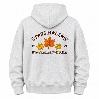 Maple Leaf Washed Graphic Hoodie