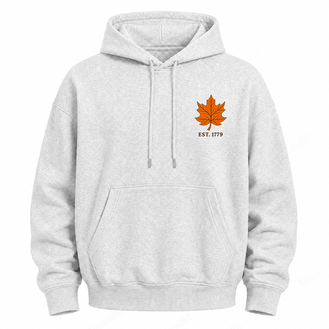 Maple Leaf Washed Graphic Hoodie
