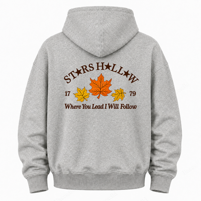 Maple Leaf Washed Graphic Hoodie