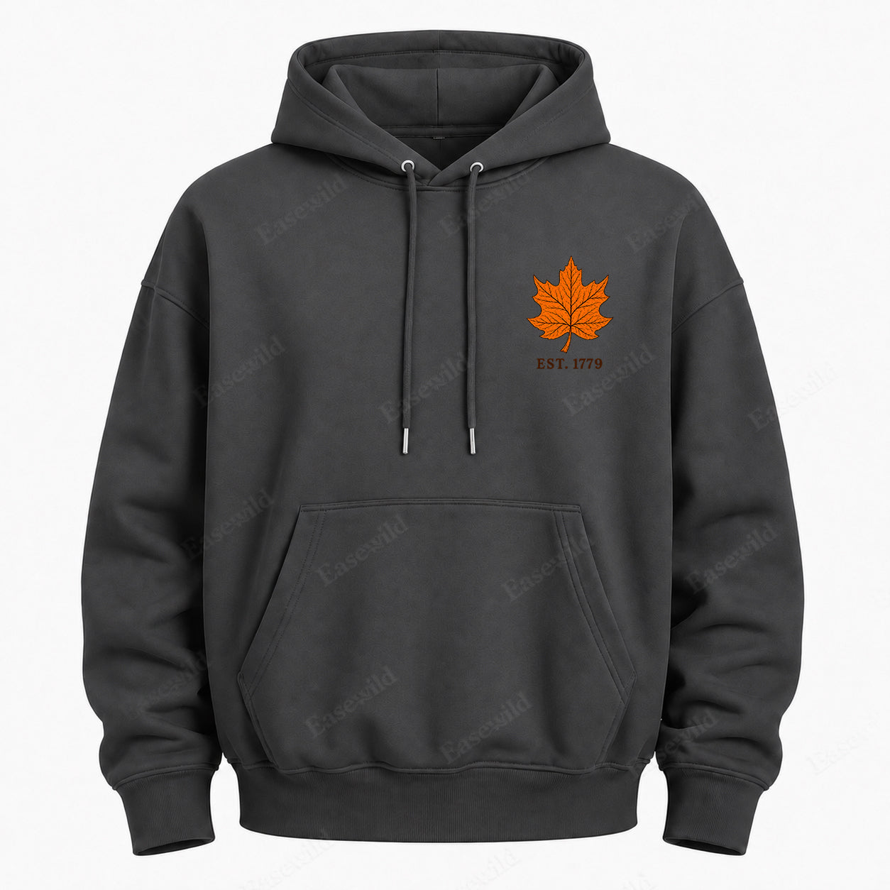 Maple Leaf Washed Graphic Hoodie