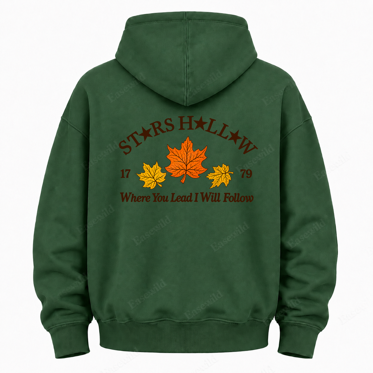 Maple Leaf Washed Graphic Hoodie