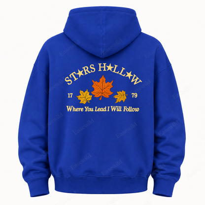 Maple Leaf Washed Graphic Hoodie
