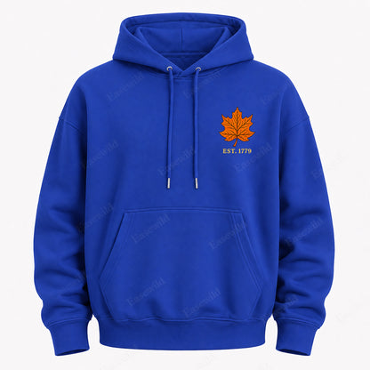 Maple Leaf Washed Graphic Hoodie