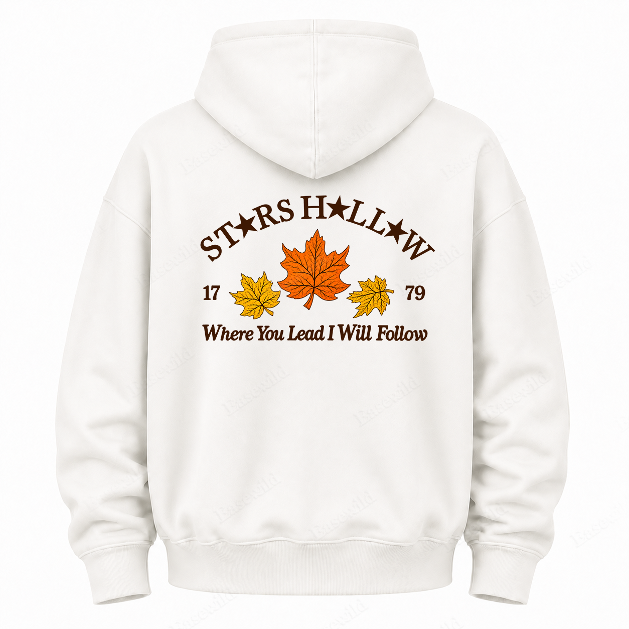 Maple Leaf Washed Graphic Hoodie