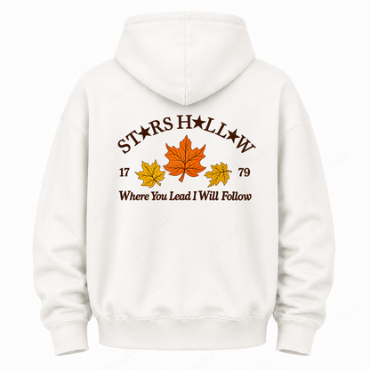 Maple Leaf Washed Graphic Hoodie