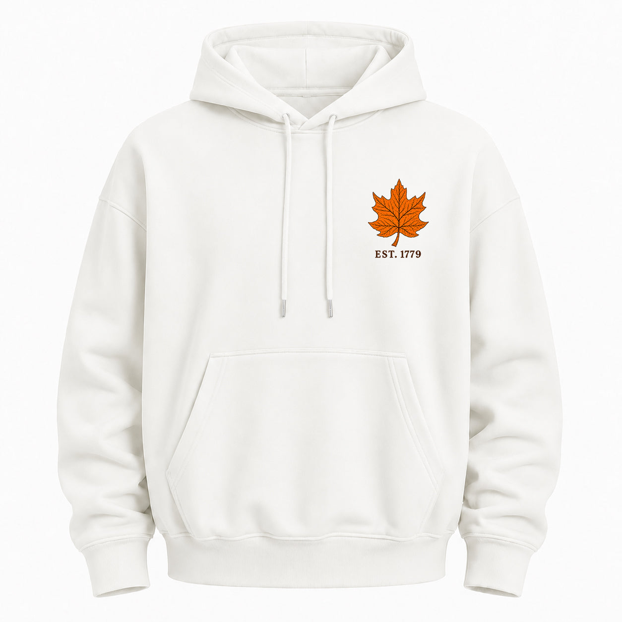 Maple Leaf Washed Graphic Hoodie