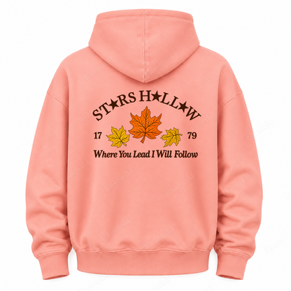 Maple Leaf Washed Graphic Hoodie