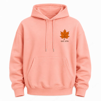 Maple Leaf Washed Graphic Hoodie