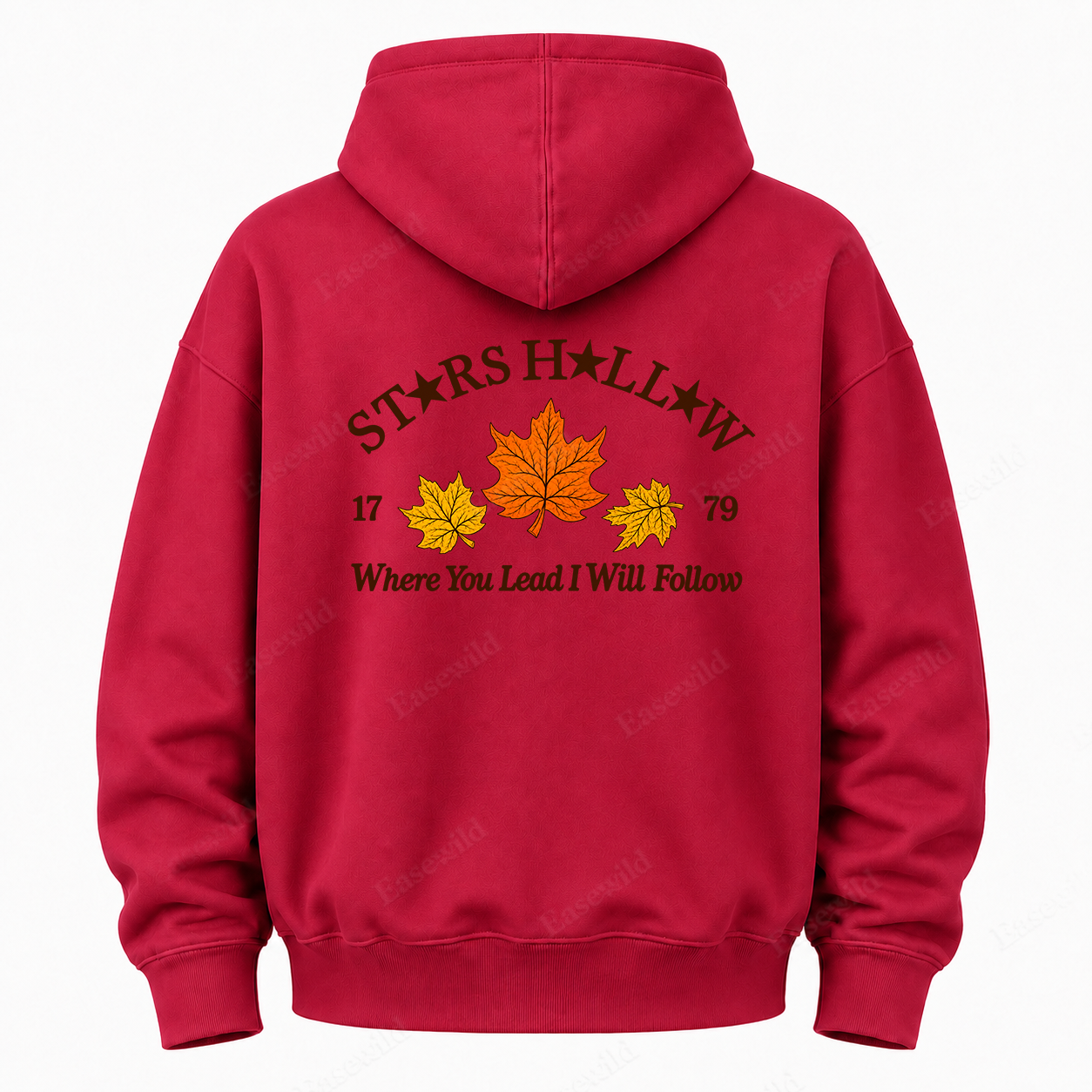 Maple Leaf Washed Graphic Hoodie