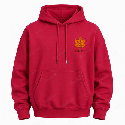 Maple Leaf Washed Graphic Hoodie
