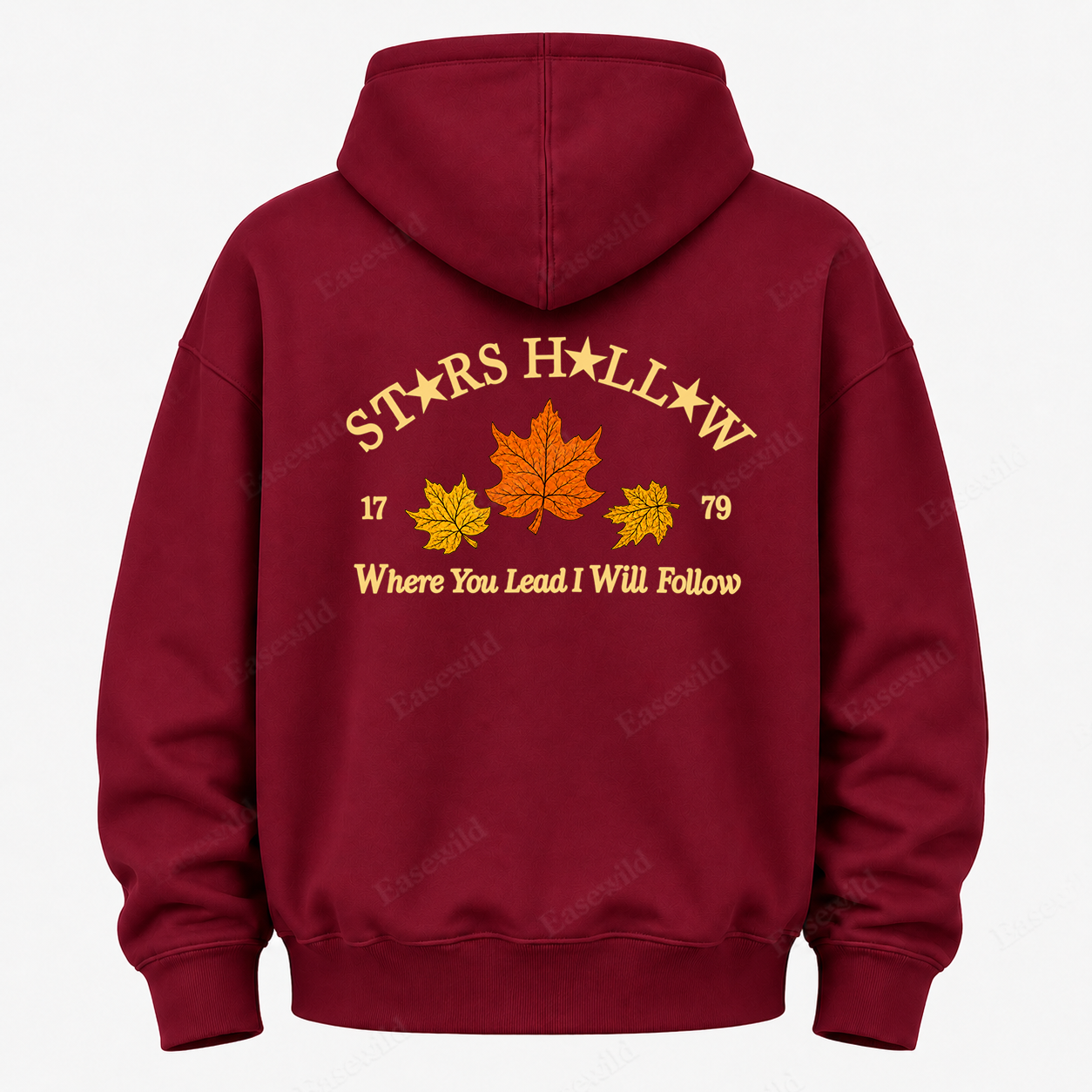 Maple Leaf Washed Graphic Hoodie