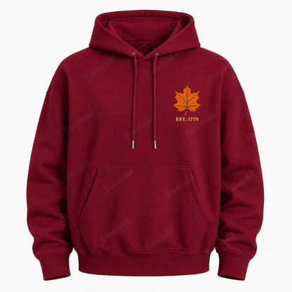Maple Leaf Washed Graphic Hoodie