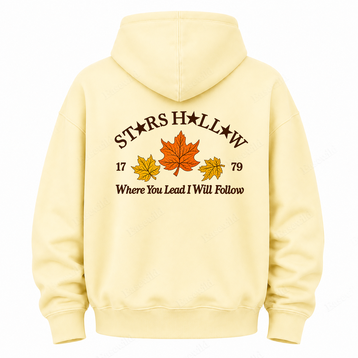 Maple Leaf Washed Graphic Hoodie