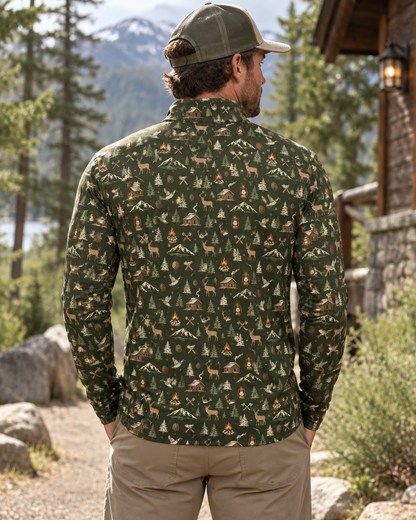 Pine Ridge Cabin Quarter-Zip Pullover