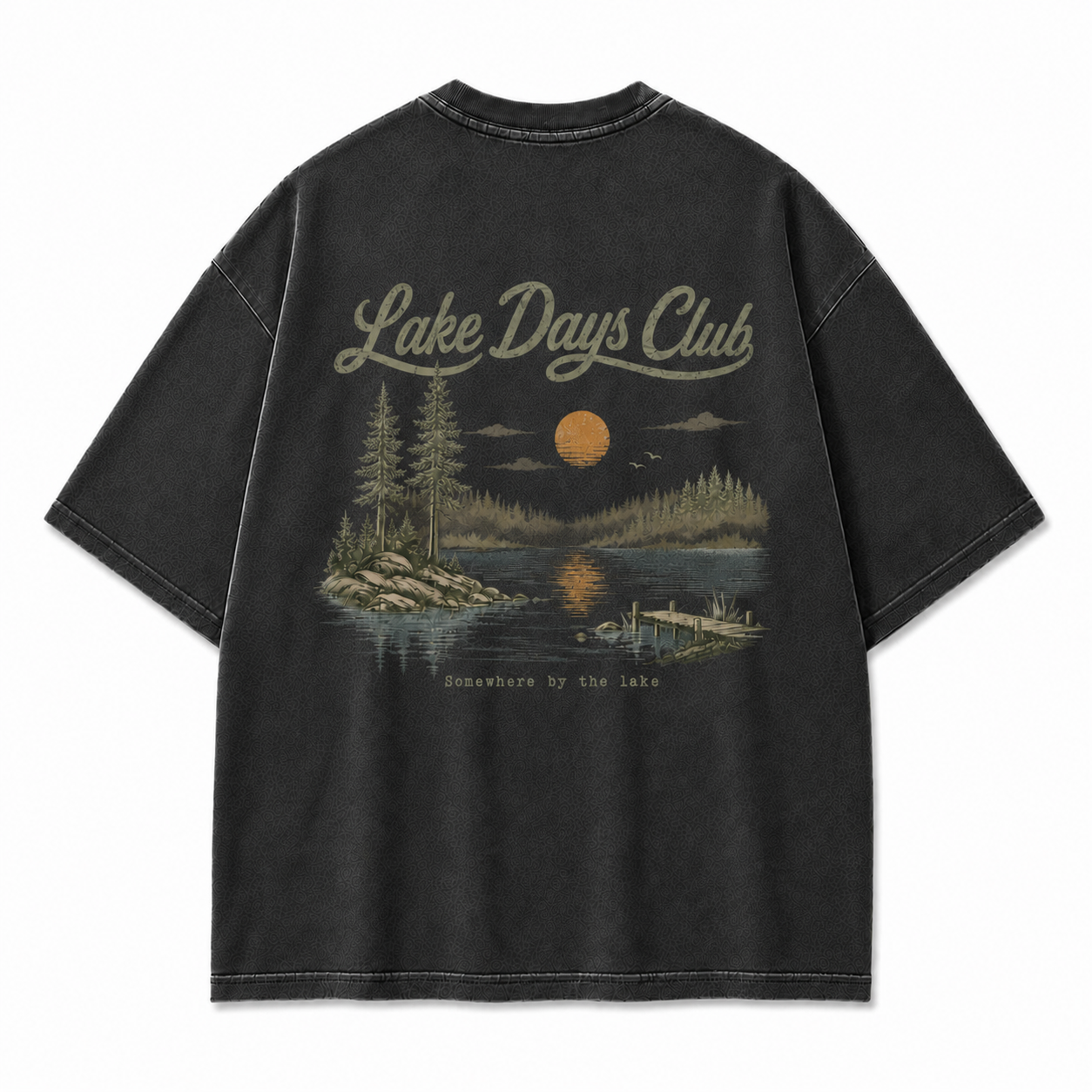 Lake Days Club Washed Graphic T-Shirt