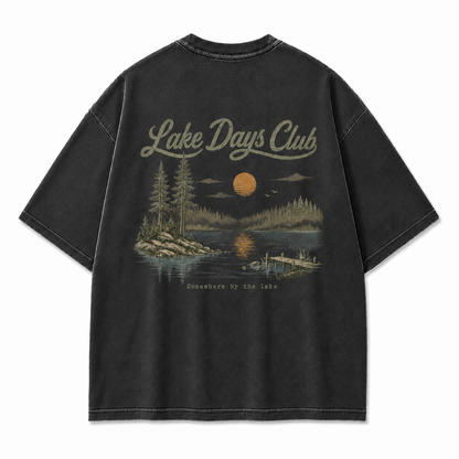 Lake Days Club Washed Graphic T-Shirt