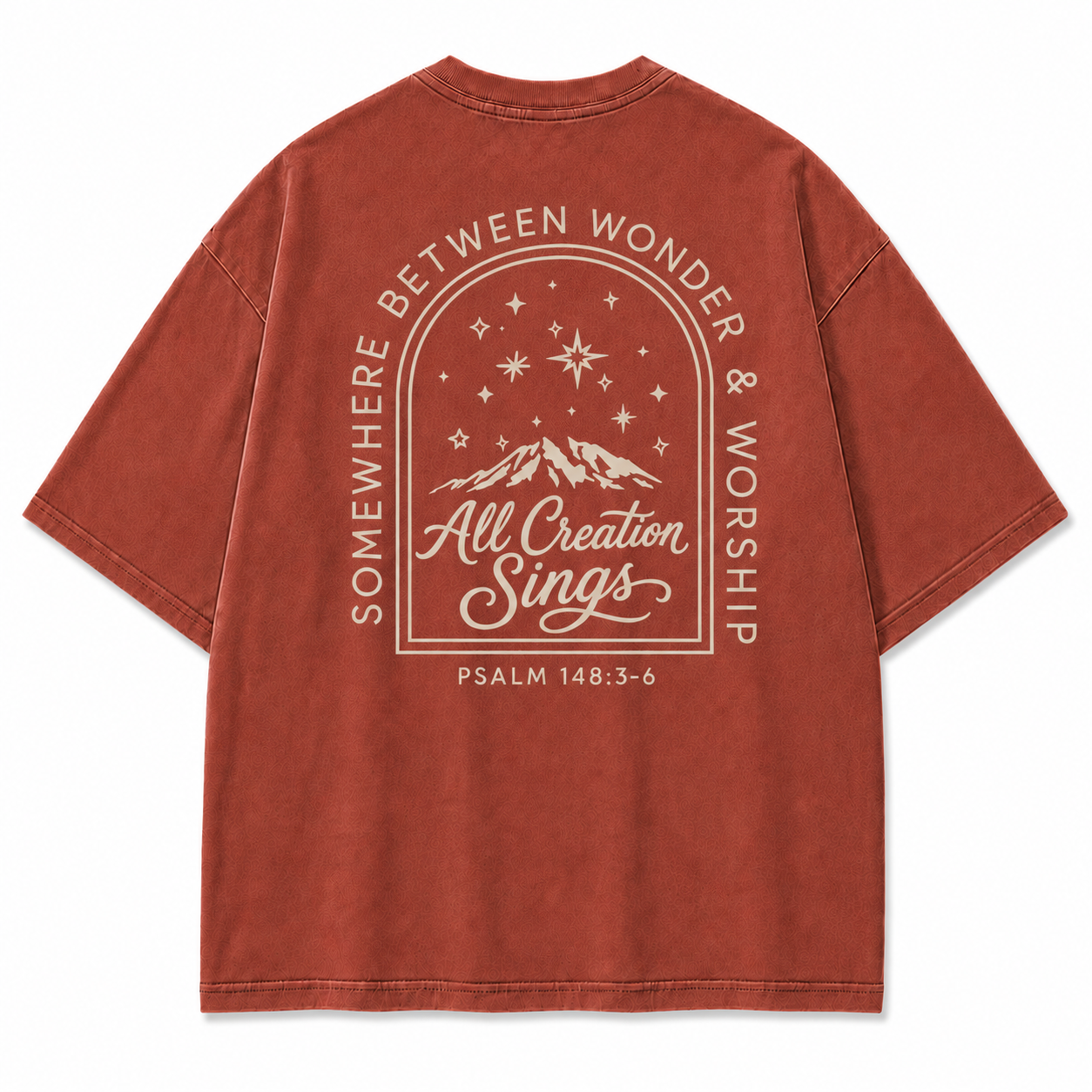 Somewhere Between Wonder & Worship Graphic T-Shirt