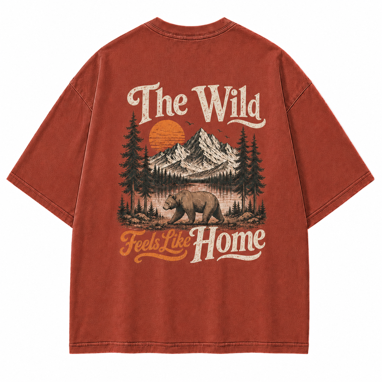 Wild Feels Like Home Bear Mountain Graphic T-Shirt