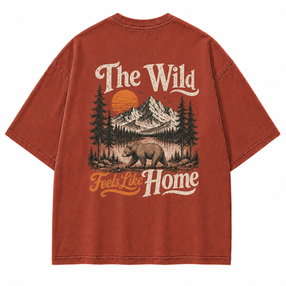 Wild Feels Like Home Bear Mountain Graphic T-Shirt