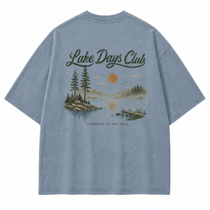 Lake Days Club Washed Graphic T-Shirt
