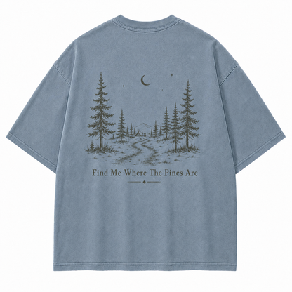 Pinebound Nights Washed Graphic T-Shirt