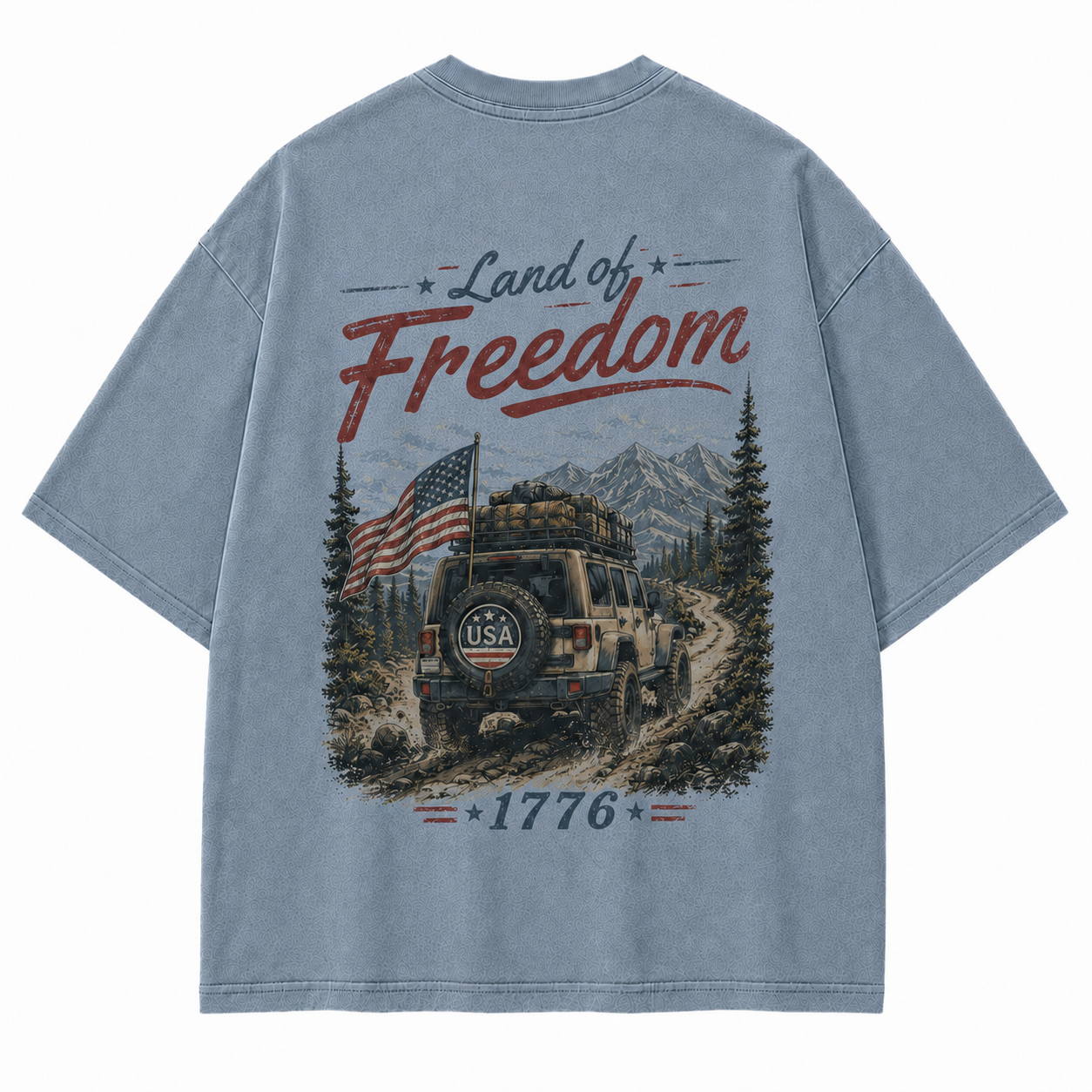Land of Freedom 1776 Off-Road Graphic T-Shirt