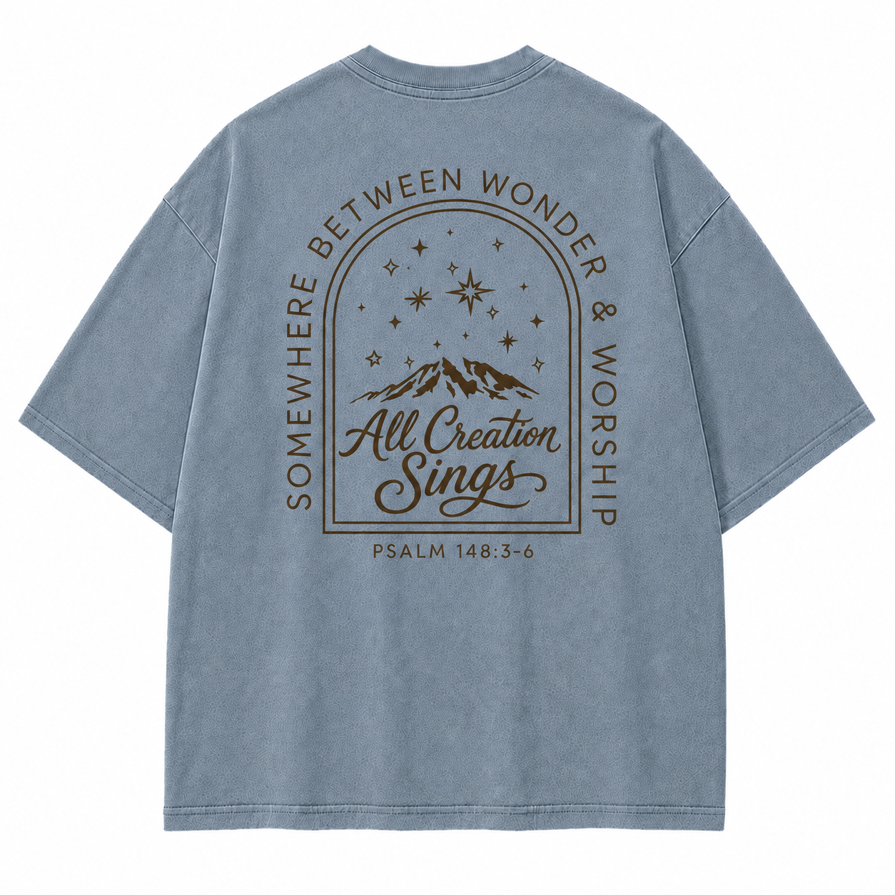Somewhere Between Wonder & Worship Graphic T-Shirt