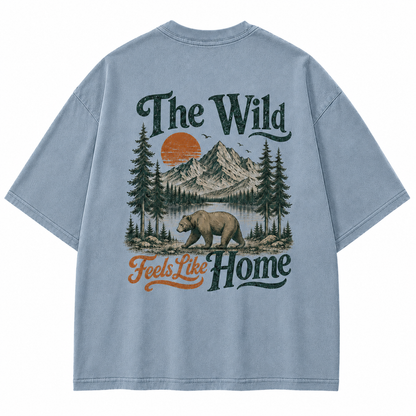 Wild Feels Like Home Bear Mountain Graphic T-Shirt