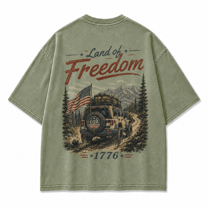 Land of Freedom 1776 Off-Road Graphic T-Shirt