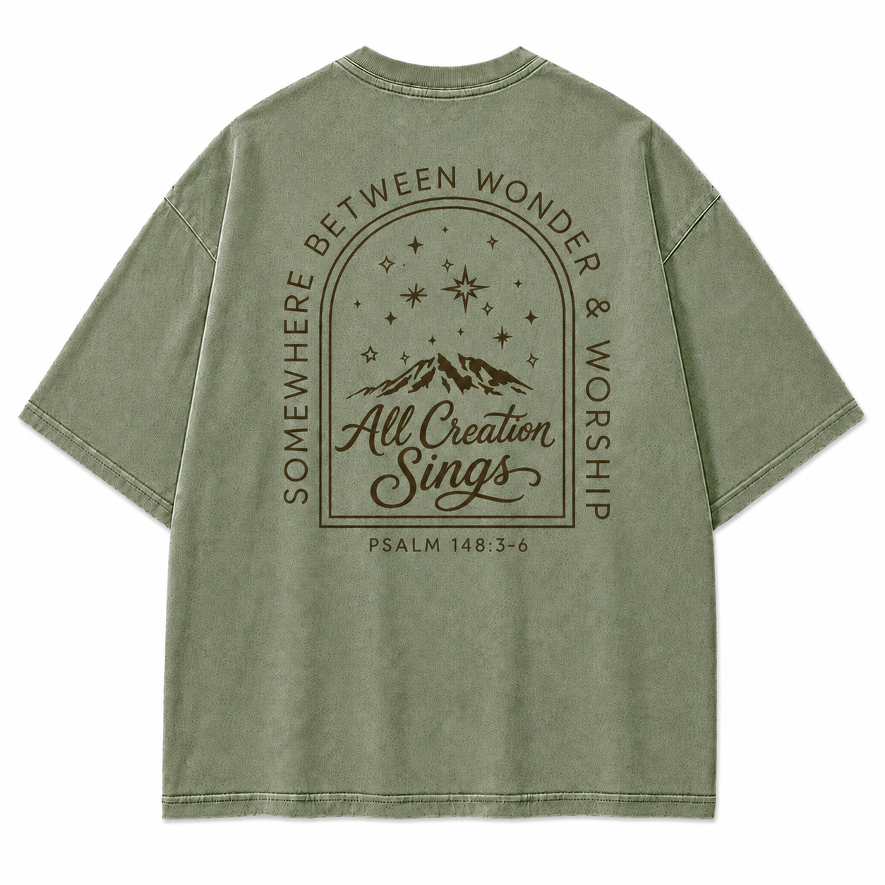 Somewhere Between Wonder & Worship Graphic T-Shirt