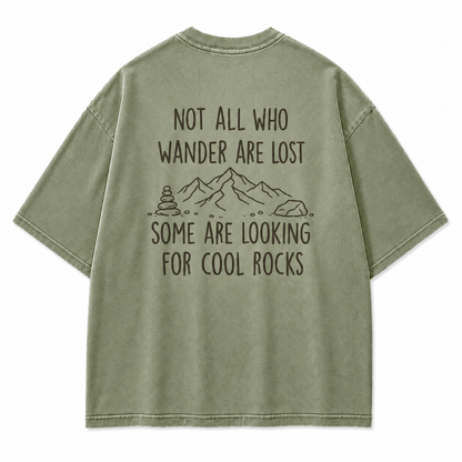 Cool Rocks Explorer Washed Graphic T-Shirt