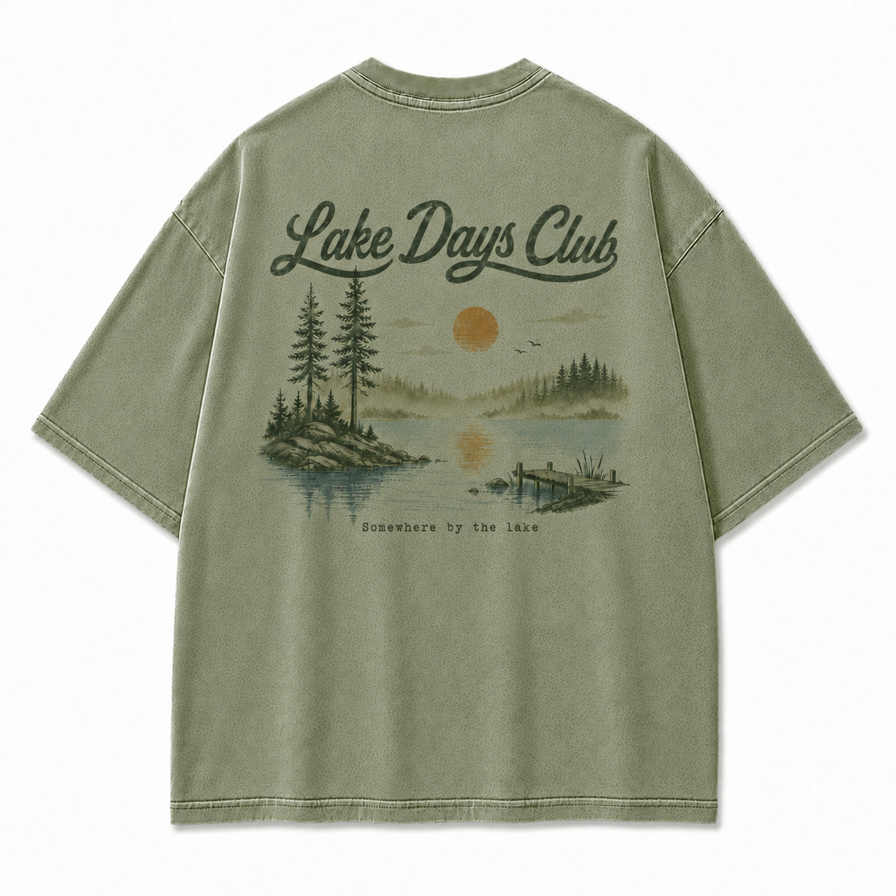 Lake Days Club Washed Graphic T-Shirt