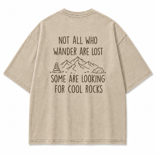 Cool Rocks Explorer Washed Graphic T-Shirt