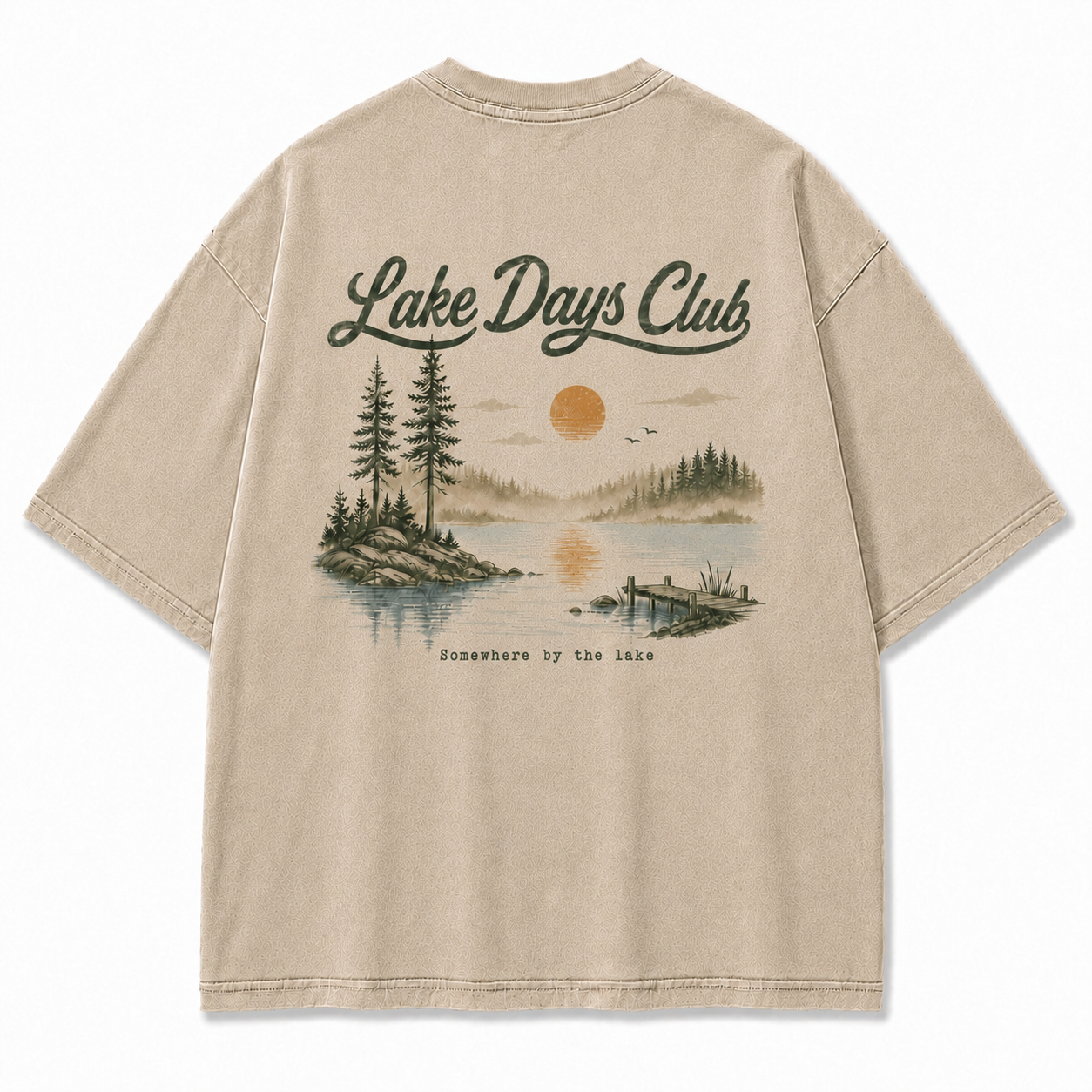 Lake Days Club Washed Graphic T-Shirt