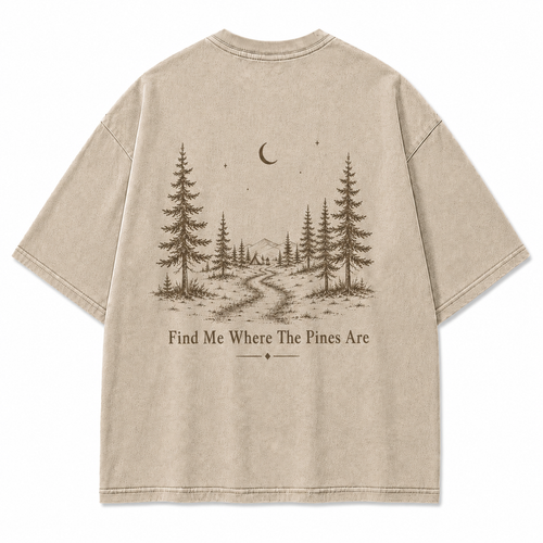 Pinebound Nights Washed Graphic T-Shirt