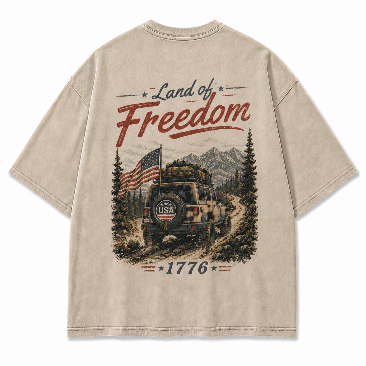 Land of Freedom 1776 Off-Road Graphic T-Shirt