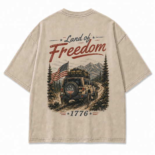 Land of Freedom 1776 Off-Road Graphic T-Shirt