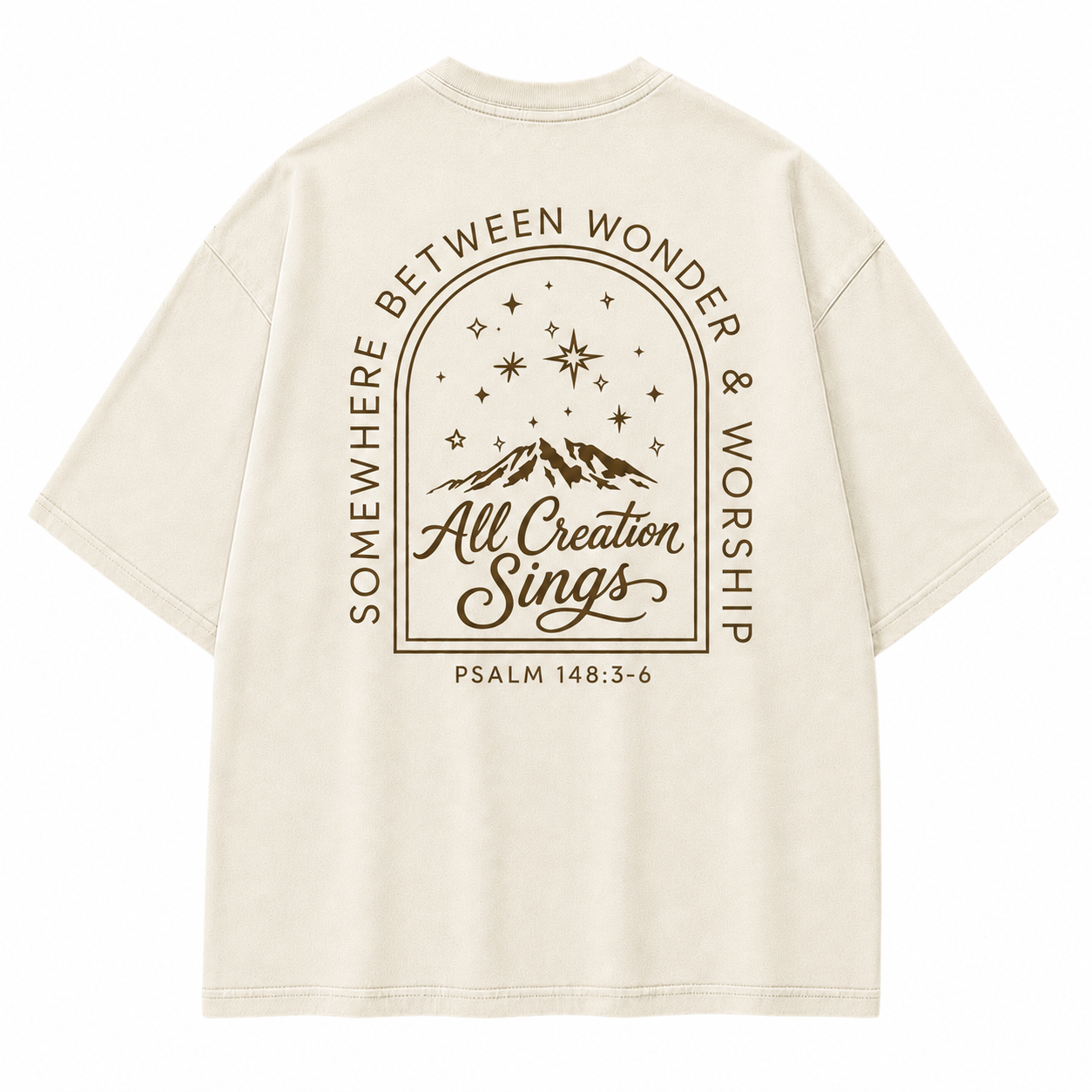 Somewhere Between Wonder & Worship Graphic T-Shirt