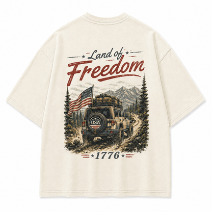 Land of Freedom 1776 Off-Road Graphic T-Shirt