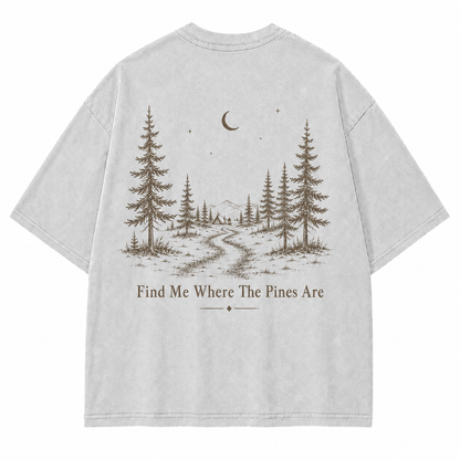 Pinebound Nights Washed Graphic T-Shirt
