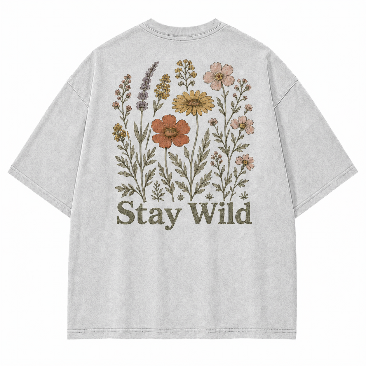 Meadow Spirit Floral Washed Graphic T-Shirt