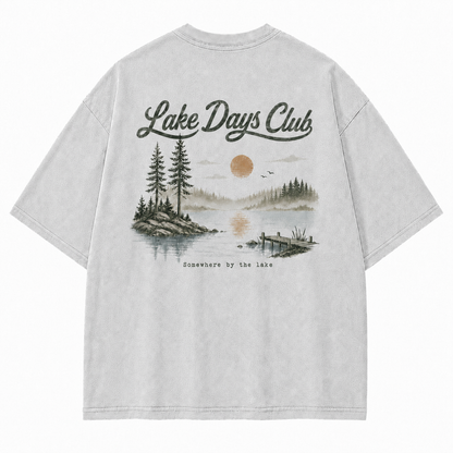 Lake Days Club Washed Graphic T-Shirt
