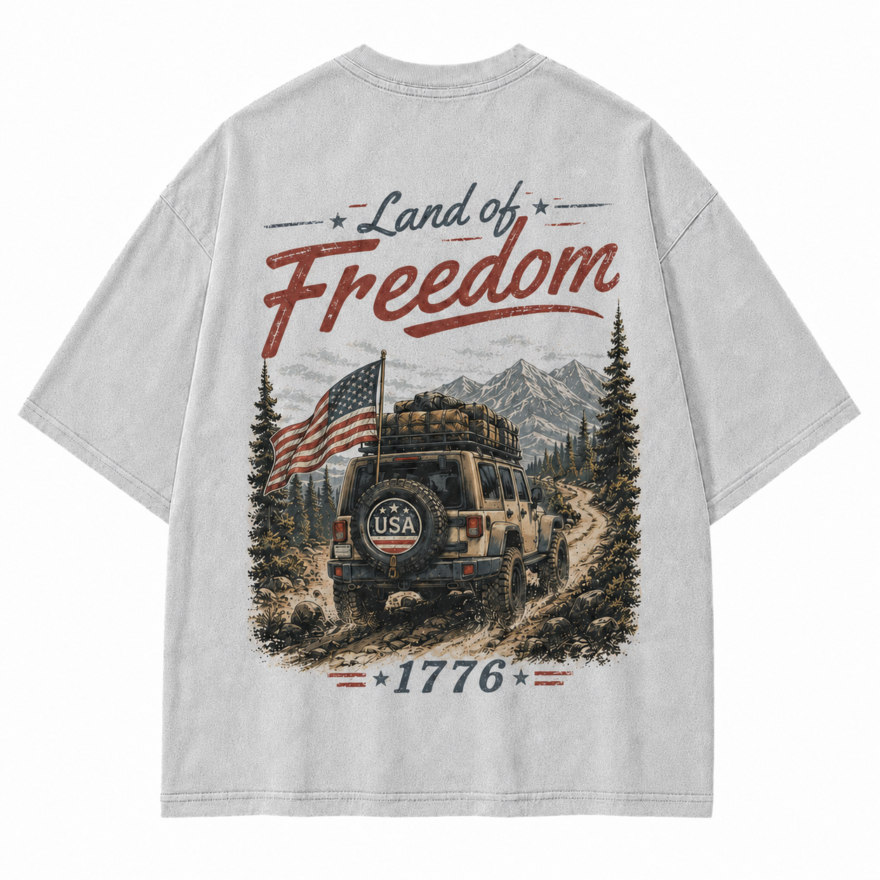 Land of Freedom 1776 Off-Road Graphic T-Shirt