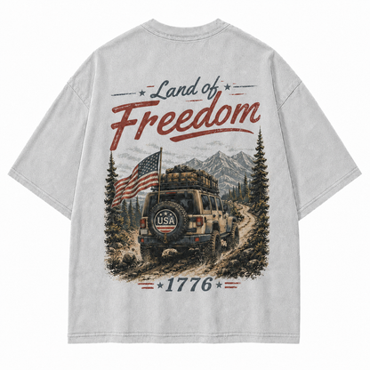 Land of Freedom 1776 Off-Road Graphic T-Shirt