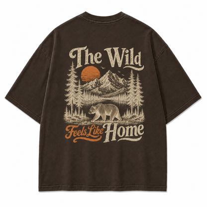 Wild Feels Like Home Bear Mountain Graphic T-Shirt