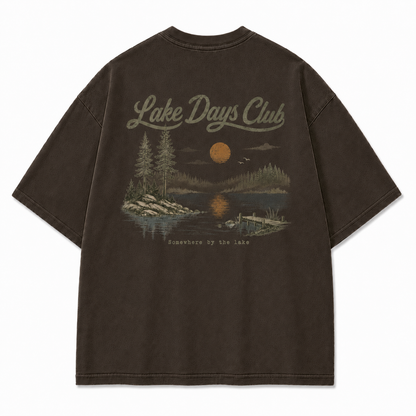 Lake Days Club Washed Graphic T-Shirt