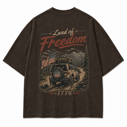 Land of Freedom 1776 Off-Road Graphic T-Shirt